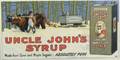 Framed Chromolithographed Uncle Johns Syrup Advertising Sign