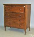 Sheraton cherry chest of drawers