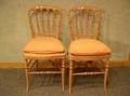 Pair of Painted Victorian Spindleback Side Chairs