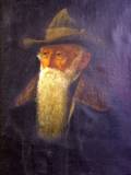 Framed Oil Portrait of a Bearded Man