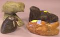 Four Inuit Carved Soapstone Figures