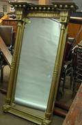 Neoclassical Gilt Gesso and Wood Pier Mirror