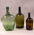 Three Early Pontiled Demijohns