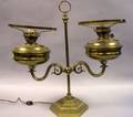 English Brass Adjustable Double Student Lamp