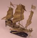 Decorative Chinese Silver Sailing Ship