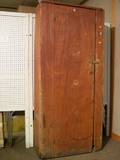 Red Stained Pine OneDoor Cupboard