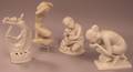 Two Rosenthal Porcelain Figures a Hutschenreuther Porcelain Figure and a German Porcelain Figural Flower Frog