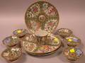 Ten Pieces of Chinese Export Porcelain Rose Medallion Tableware
