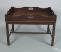 George III mahogany butlers tray late 18th c