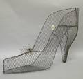 Wirework High Heel Shoe Horse Figure and Biplane