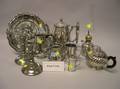 Approximately Seventeen Pieces of Assorted Pewter and Metal Tableware