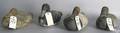 Four carved and painted decoys
