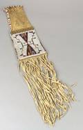 Central Plains Beaded Hide Pipe Bag