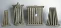 Four tin candlemolds