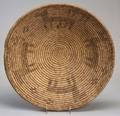 Southwest Coiled Pictorial Basketry Bowl