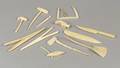 Lot of Inuit Carved Ivory Miniature Tools