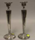 Pair of Weighted Sterling Silver Candlesticks