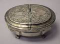 Silver Plated Footed Snuff Box
