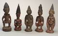 Five African Carved Wood Ibeji Dolls