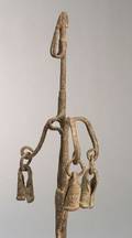 African Forged Iron Ritual Staff
