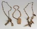 Three African Forged Iron Necklaces