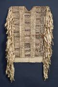 Rare Polynesian Tapa Cloth Poncho