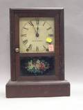 Seth Thomas Mahogany Veneer Shelf Clock
