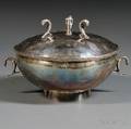 Peruvian Sterling Silver Covered Serving Bowl