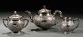 Threepiece Chinese Export Silver Tea Service