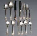 Reed  Barton Elegante Pattern Sterling Silver Flatware Service
