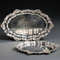 Pair of Dominick  Haff Sterling Silver Platters