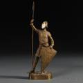 Continental School Early 20th Century Bronze and Ivory Figure of a Knight