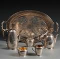 Reed  Barton Town and Country Pattern Sterling Silver Tea and Coffee Service