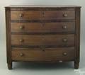 Pennsylvania Sheraton mahogany miniature chest of drawers mid 19th c