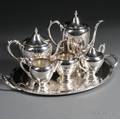 Fivepiece FB Rogers Sterling Silver Tea and Coffee Service