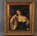 After Tiziano Vecellio Italian c 14881576 called Titian La Femme au miroir