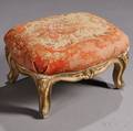 Louis XVstyle Giltwood and Needlepoint Footstool