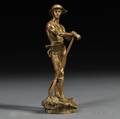 After CharlesOctave Levy French 18201899 Bronze Figure of Le Faneur