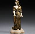 Dominique Alonzo French fl 19121926 Bronze and Ivory Figure of Salome