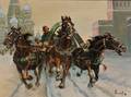Anatoli Alexandrovich Sokoloff AmericanRussian 18911971 Troika in Red Square