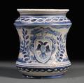 Italian Maiolica Bluedecorated Pottery Jar