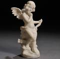 After Auguste Henri Carli French 18681930 Alabaster Figure of Cupid