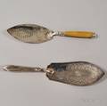 Two English Silver Fish Servers