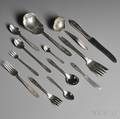 International Wedgwood Sterling Silver Partial Flatware Service for Twelve
