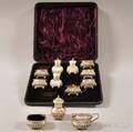 Cased English Silver Condiment Set