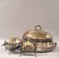 Three Silverplated Serving Items