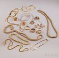 Small Group of Assorted Gold Jewelry