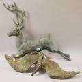 Leaping Stag and Eagle Weathervanes