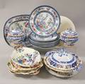 Group of Assorted Mostly English Transferdecorated Ceramic Tableware
