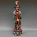 Polychromepainted Carved Wood Uncle Sam Standing Figure